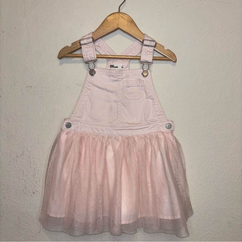Epic Threads Light Pink Kids Overall dress, size 4T